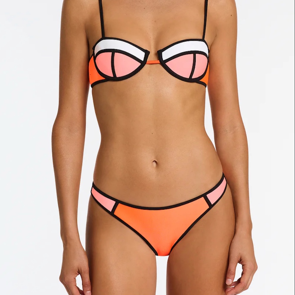 triangl bikini bottom colorblock